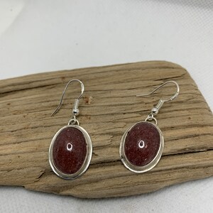 Lepidolite and Sterling Silver Earrings