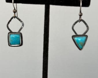 Kinsman Turquoise and Sterling Silver Earrings