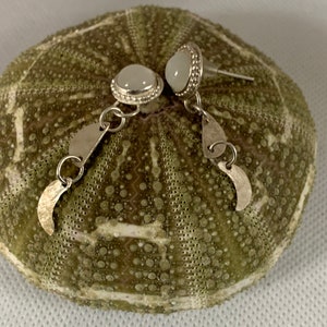 Moonstone Moonphase Earrings