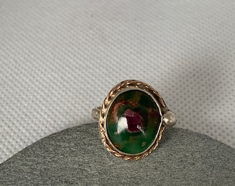 Ruby in Fuchsite Ring size 6 1/2
