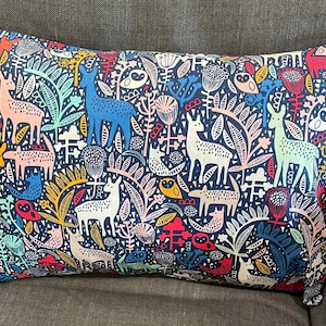 Forest & Jungle Animal Envelope-Style Pillowcases 14&quot; x 20&quot; Travel/Child Size, Various Patterns Available