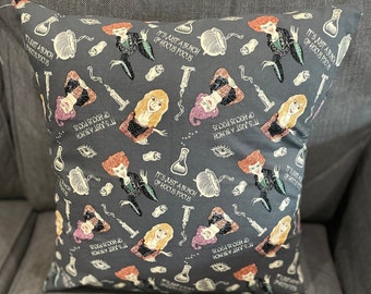 Disney, Envelope-Style pillowcases 16" x 16" Various Patterns, Hocus-Pocus, Nightmare BC, Baby Yoda