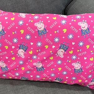 Cartoon Inspired 14" x 20" Pillowcases Envelope Style, Case Only, Travel/Child Size, Peppa Pig, Marvin the Martian, Tweety Bird