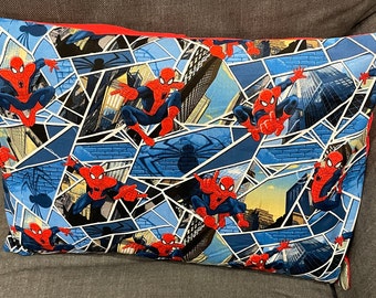 Spider-Man Inspired Envelope-Style Pillow Cases for 14" x 20" (also fits 13" x 18") Travel/Child Pillow