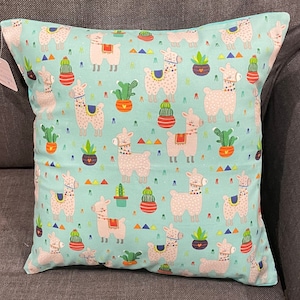 Handmade, Envelope-Style Pillowcase (Case Only), Small, Cute 14&quot; x 14&quot; Various Patterns: Toy Story, PAW Patrol, Fish, Llamas, and More