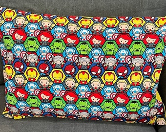 Marvel Inspired, Envelope-Style Pillowcases, 14" x 20" Travel/Child Size CASE ONLY