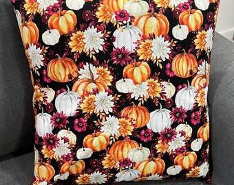 Pumpkin and Candy Corn  18x18 Envelope-Style Pillowcase Form not included
