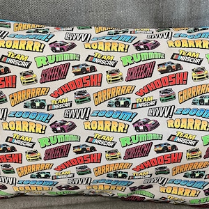 Sports Themed, Envelope-Style Pillowcase, 14&quot; x 20&quot; Various Patterns, Baseball. NASCAR, Surfing, Football, etc CASE ONLY