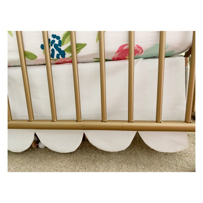 Custom Scallop Crib Skirt/scallop Crib Skirt Etsy