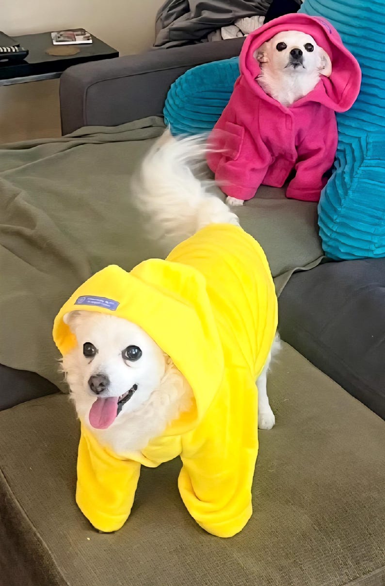 Cozy Fleece Dog Snuggie: Warm Pet Blanket Coat image 1