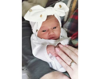 Baby Knot Bow Headband/Toddler Knot Bie Headband/Adjustable Headband