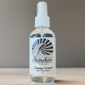 Creamy Coconut Hair & Body Mist Spray (Hair and Body Perfume) 4 ounces