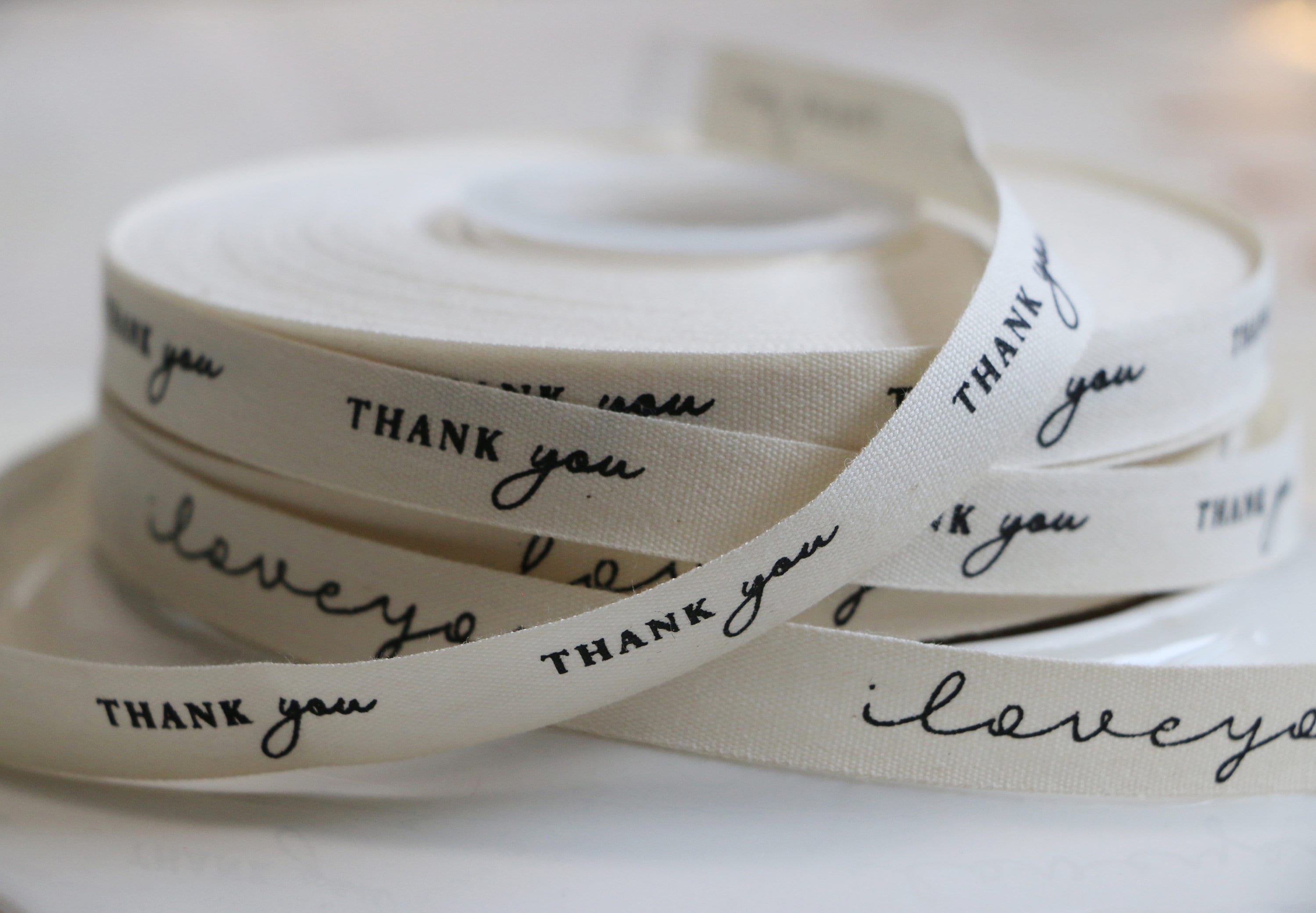 Customized Cotton Ribbon, Camilia Supply