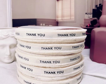 Cinta de flecos de grogrén personalizada de 100 yardas impresa con su logotipo personalizado para embalaje de regalo