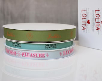 Cinta de colores personalizada de 100 yardas, cinta de algodón impresa personalizada, nombre, texto, cinta con logotipo de marca para regalos corporativos, regalos de boda