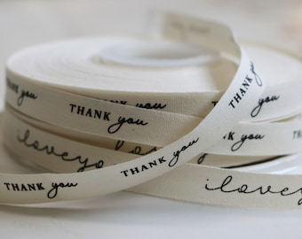 100 Yards personalisiertes Band, 10–90 mm, individuell bedrucktes Baumwollband mit Namen, Text, Markenlogo-Band für Firmengeschenke, Hochzeitsgeschenke