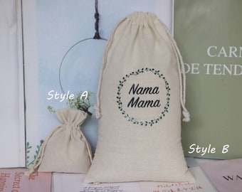 300 Custom Natural Cotton Jewelry Packaging Pouch, Organic Cotton Bag Wedding Favour Drawstring Bag With Logo, Muslin Storage Gift Bag