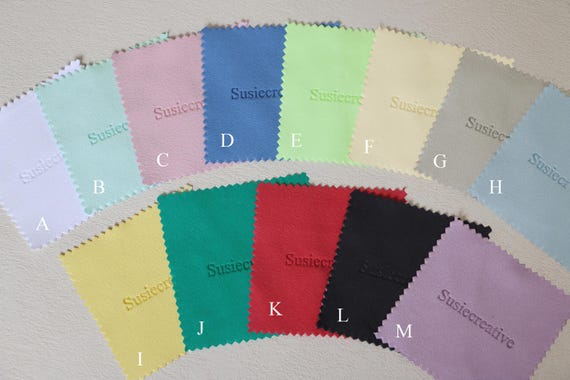 100PCS 8x8cm Silver Polishing Cloth Personalized Jewelry Cleaning Cloth, Custom Logo Silver Polishing Cloth Cream Black Yellow Purple