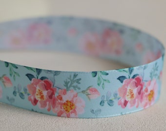 Cinta con logotipo impreso en varios colores de 100 yardas, cinta de satén personalizada, cinta para moño de pelo, cinta para embalaje de regalo de decoración para bodas