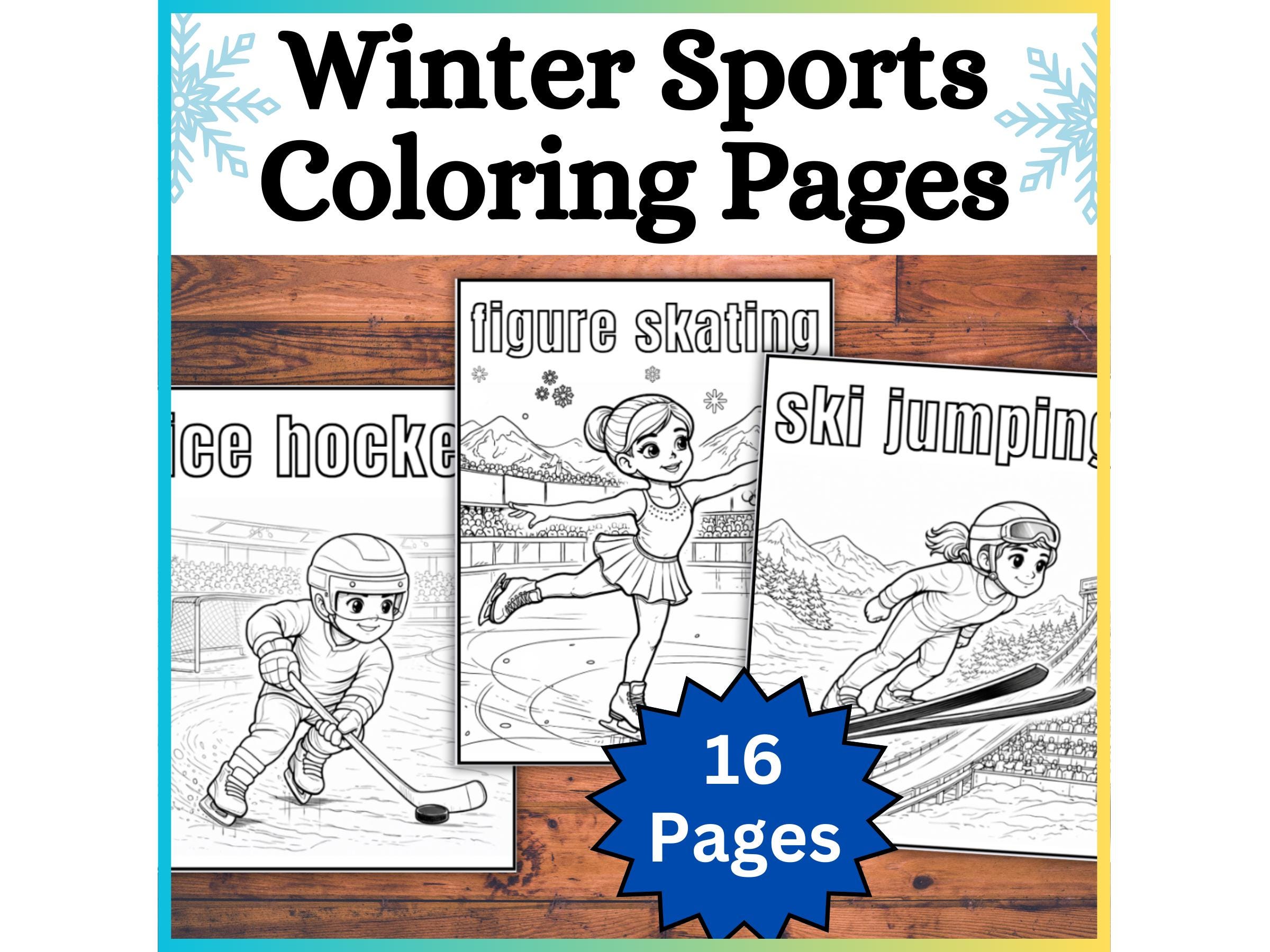16 Winter Games Coloring Pages! International Sports 2026 Kids…