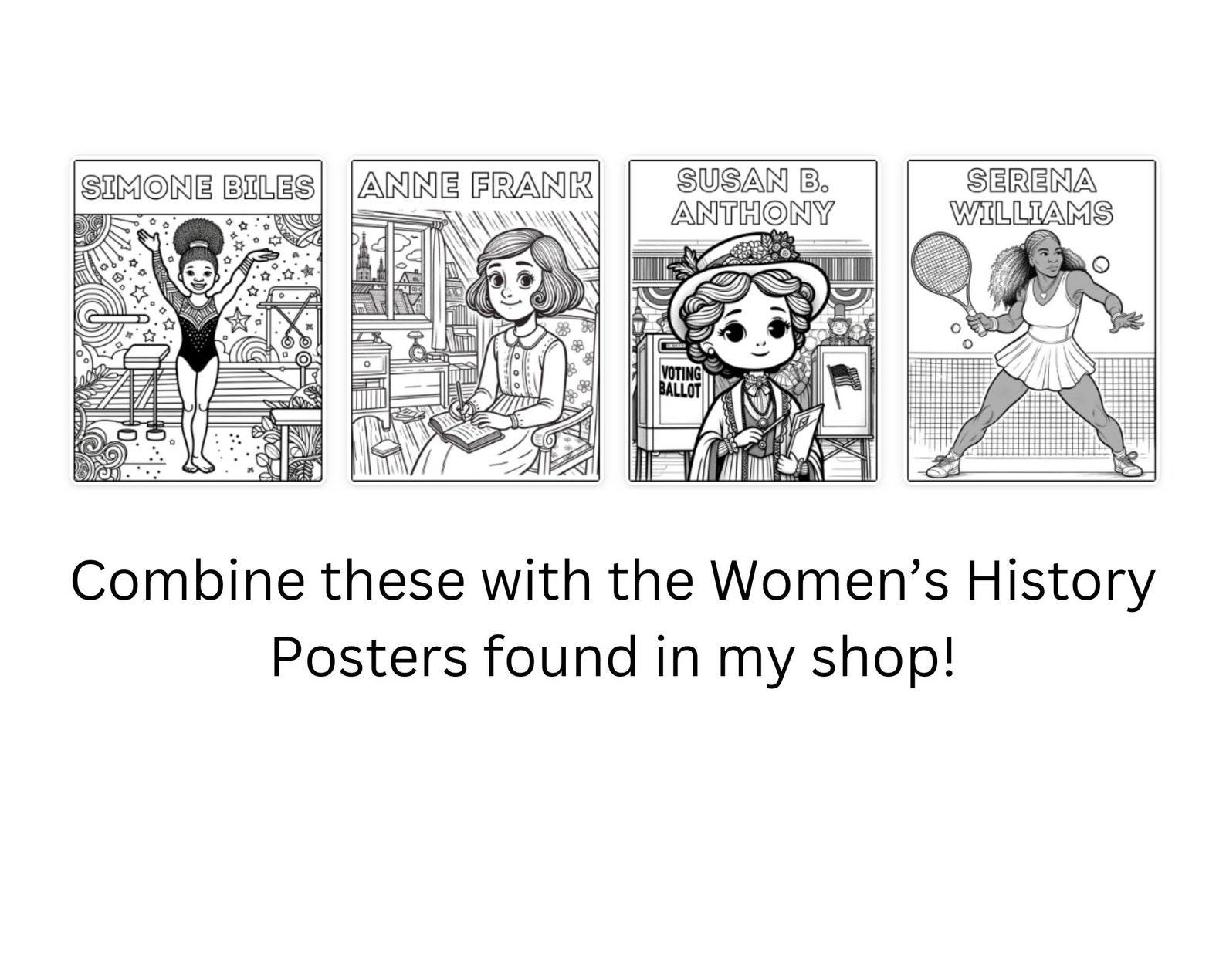 16 Womens History Month Coloring Pages |march Early Finishers| Coloring ...