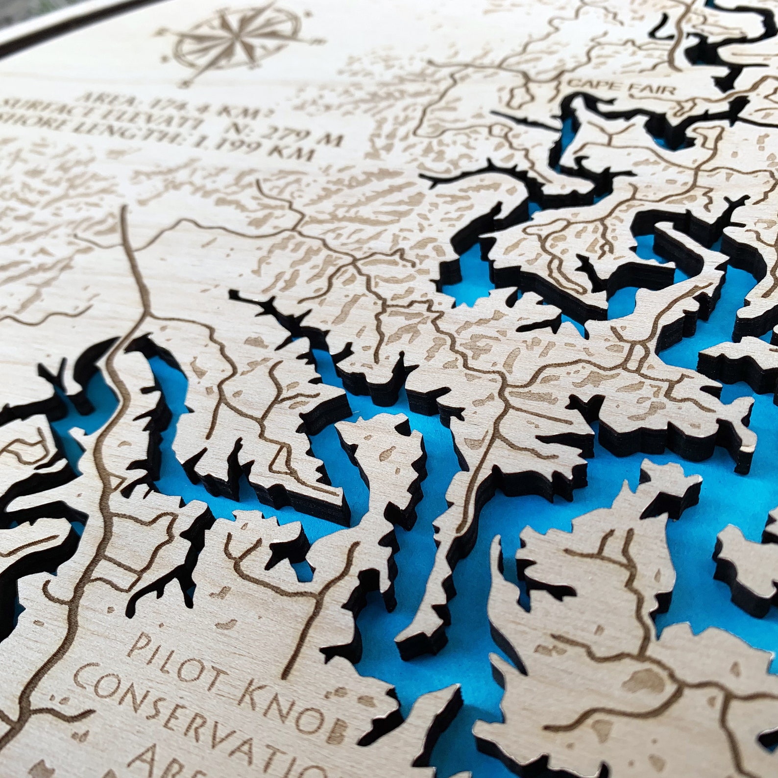 Custom Map Gift Engraved on Wood - Il 1588xN.4067009410 L50e 