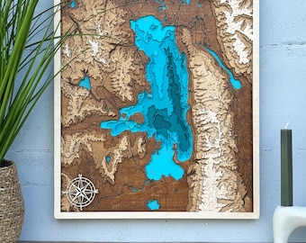Personalized 5th Anniversary Wood Map: Custom Location Keepsake