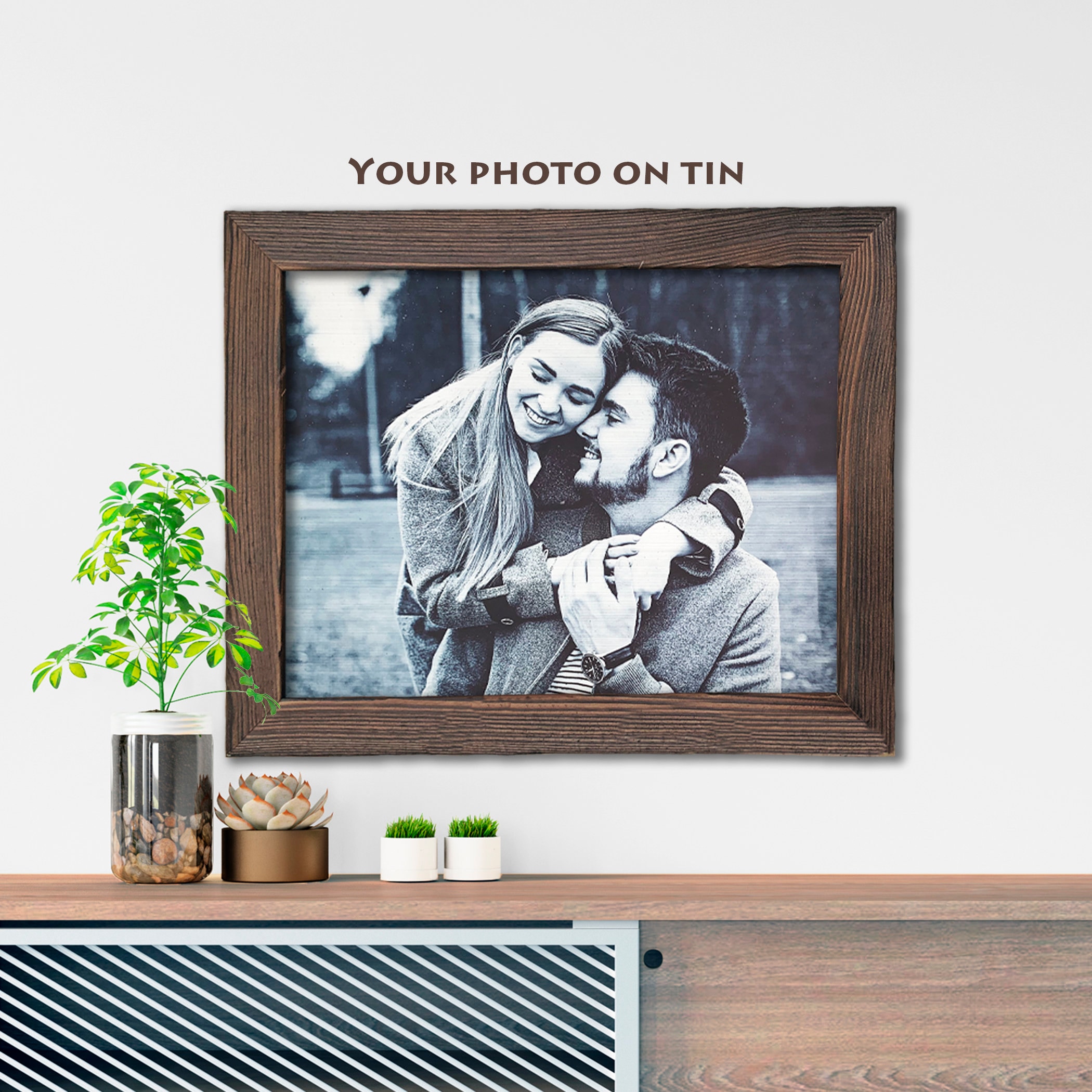 10th Anniversary Wood Framed Tin Keepsake