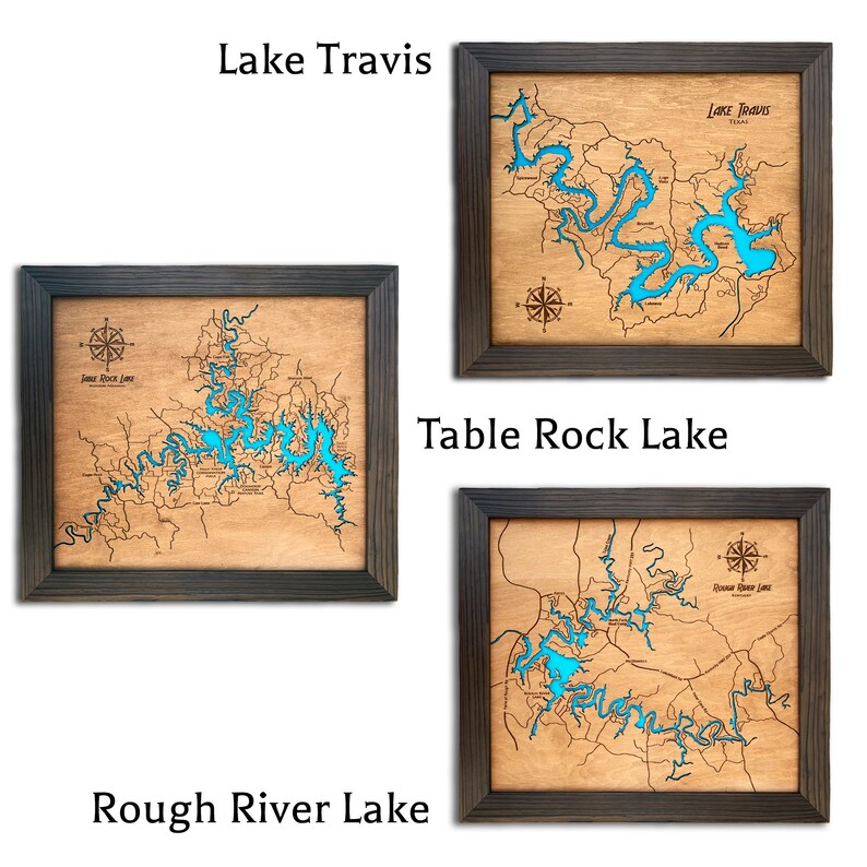 Custom Lake Map Personalized Lake House Decor Lake House Sign Etsy