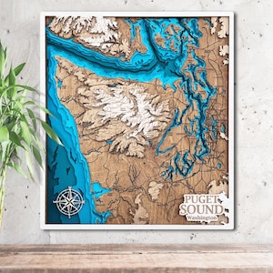 3D-geluidskaart Puget, hout