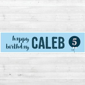 Banner de feliz aniversário editável Decoração de aniversário Fornecimento Cartaz de feliz aniversário Decoração de parede Arte de parede para impressão Baixar modelo para impressão Corjl