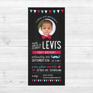 Convites de aniversário personalizados para impressão em quadro negro Convites para festa de aniversário Convites para festa de aniversário Baixe o modelo para impressão Corjl
