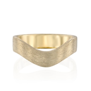 Wide Wedding Band, Textured Wedding Ring, Thick Wedding Band, Gold Nesting Ring, Wide Gold Stacking Ring, Boho Solid Gold Ring, 18K, 14K