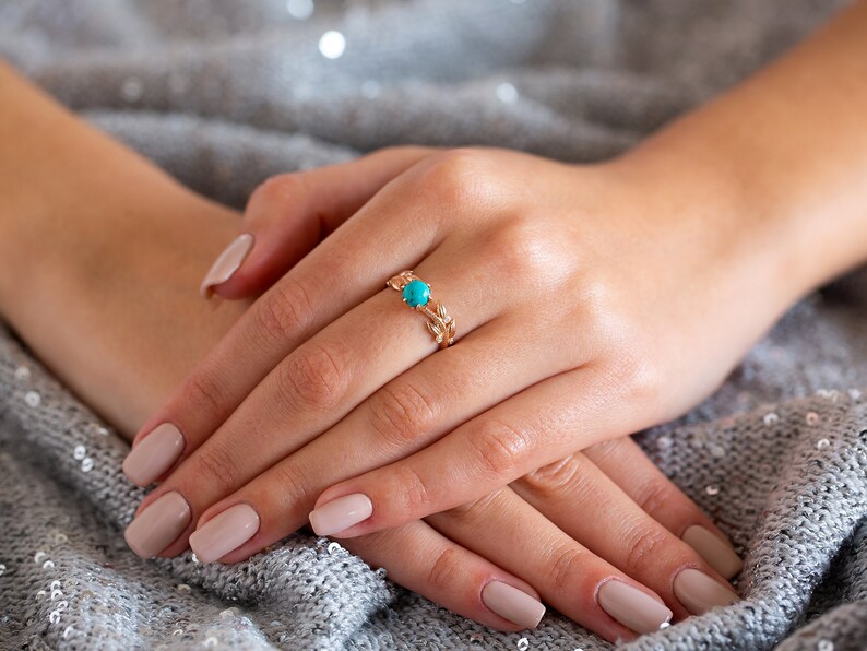 Boho Engagement Ring Turquoise Engagement Ring Turquoise Etsy