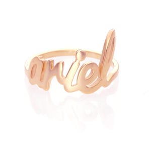Gold Name Ring, Personalized Name Ring, Personalized Ring, Custom Name Ring, 14k Solid Gold Ring, Name Ring, Stackable Name Ring, 14K Name image 5