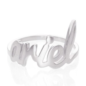 Gold Name Ring, Personalized Name Ring, Personalized Ring, Custom Name Ring, 14k Solid Gold Ring, Name Ring, Stackable Name Ring, 14K Name image 4