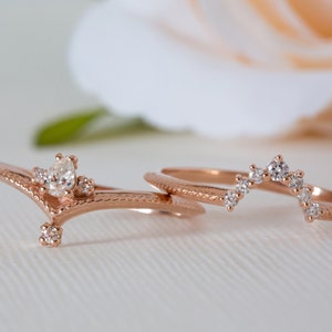 Unique Diamond Ring, Pear Diamond Ring, Antique Engagement Ring, Alternative Engagement Ring, Filigree Engagement Ring, Edwardian Ring, 18K image 10