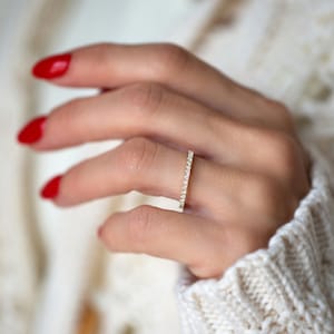 Diamond Eternity Ring, Diamond Eternity Band, Pave Wedding Ring, Pave Wedding Band, 14K Eternity Band, Diamond Pave Wedding Band, Pave Band