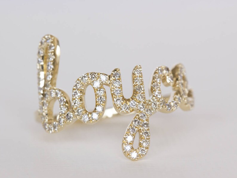 Personalized Jewelry 14K Customized Name Ring Custom Promise Etsy