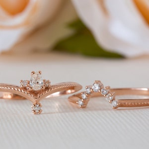 Unique Diamond Ring, Pear Diamond Ring, Antique Engagement Ring, Alternative Engagement Ring, Filigree Engagement Ring, Edwardian Ring, 18K image 9
