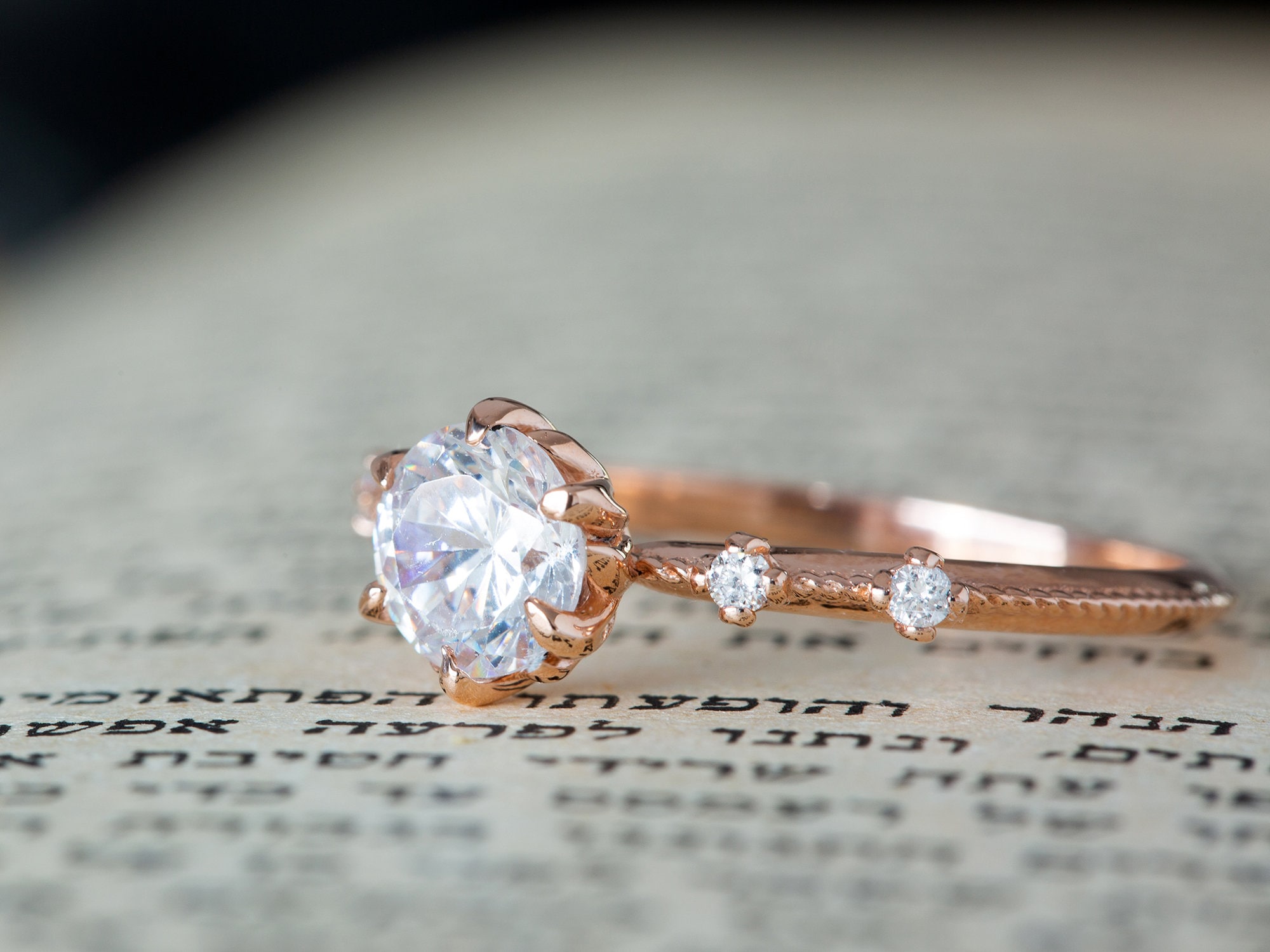 Antique rose gold ring outlet