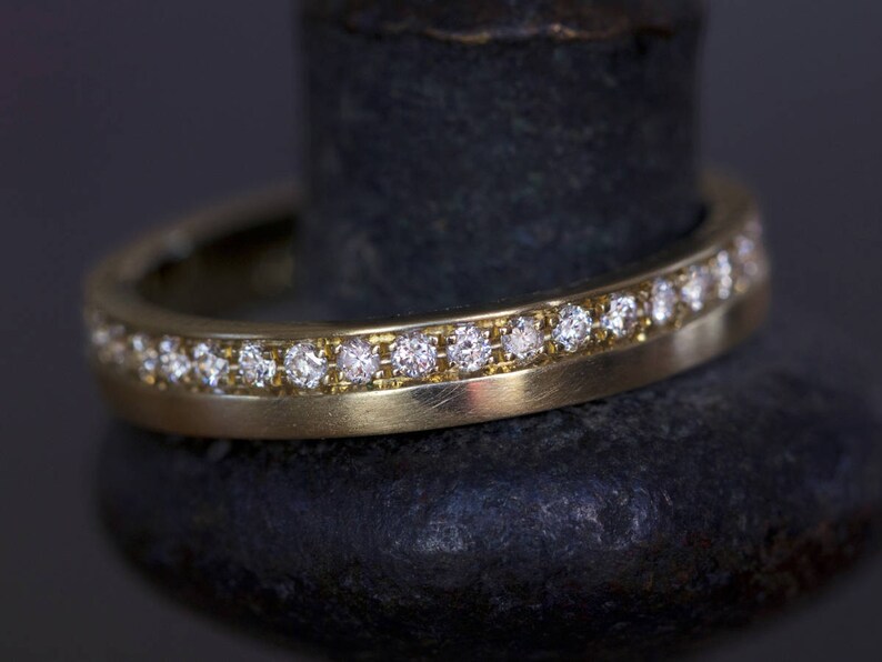 Diamond Eternity Ring Unique Eternity Ring Stackable Diamond Etsy