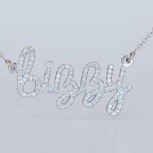 Custom Name Necklace Custom Diamond 