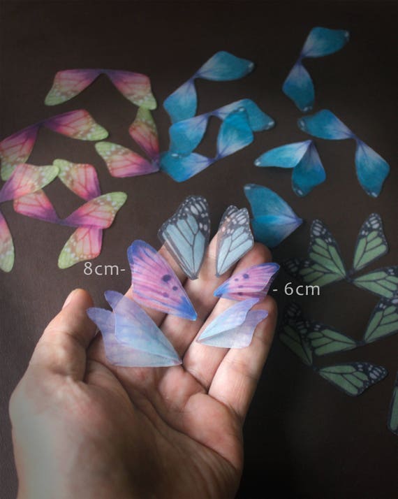 Organza Stoff Schmetterling Flügel Motte Flügel Schmetterlinge Flügel Für Handwerk Schmuck Machen Erkenntnisse Farbe Dessous Bralette Nähen Projekt