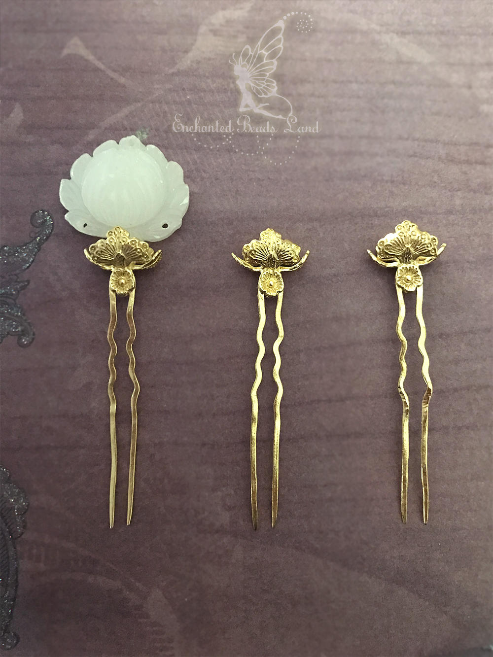 1pcs Vintage Style Brass Hair Picks Hair Forks Hairs Pins Hair Etsy