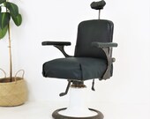 Vintage Barbers Chair Hairdressers Chair Tattooist Chair - Antique Rare