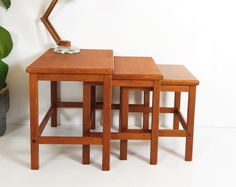 Vintage Nest of Tables / Bedside Tables / Side Tables - Danish Retro