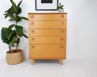 Vintage Chest of Drawers - Mid Century Danish Influence Retro Schreiber