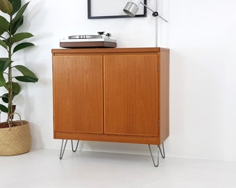 Vintage Danish Small Sideboard / Cabinet / Record Cabinet - Danish Influence Retro