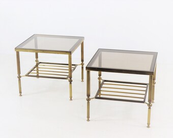 Vintage French Side Tables / Bedside Tables - Maison Jansen Paris 1950s